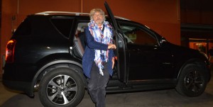 29-10-15 SAMPDORIA-EMPOLI CAMPIONATO SERIE A 15-16 iL PRESIDENTE MASSIMO FERRERO ARRIVA ALLO STADIO