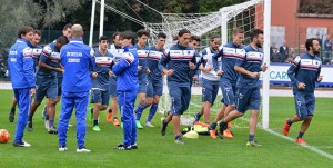 16-11-15 SAMPDORIA-PRIMO ALLENAMENTO VINCENZO MONTELLA CON IL GRUPPO IN ALLENAMENTO