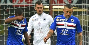 Milano, 28/11/2015 Serie A/Milan-Sampdoria Gol Milan (4-0): delusione Lucas Martins Fernando-Emiliano Viviano-Angelo Palombo