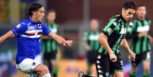 Genova, 06/12/2015 Serie A/Sampdoria-Sassuolo Matias Agustin Silvestre-Sergio Floccari