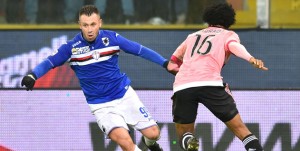 Genova, 10/01/2016 Serie A/Sampdoria-Juventus Antonio Cassano-Juan Guillermo Cuadrado
