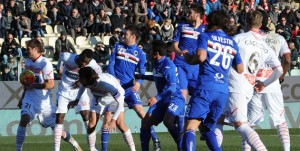 17-01-16 CARPI-SAMPDORIA CAMPIONATO SERIE A TIM 15-16 OCCASIONE SAMPDORIA NEL PRIMO TEMPO