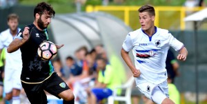 Temu (Brescia), 27/07/2016 Sampdoria/Ritiro 2016-17 - Sampdoria-Feralpisalo (Amichevole) Guido Davi-Patrik Schick