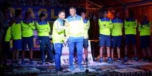 23-07-16 SAMPDORIA-FESTA IN PIAZZA A TEMU ALESSANDRO PINTIMALLI E MARCO GIAMPAOLO