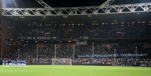 28-08-2016: GENOVA, SAMPDORIA-ATALANTA CAMPIONATO SERIE A TIM 2016-2017 Minuto di raccoglimento per il terremoto del centro Italia