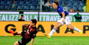 16-09-2016: GENOVA, SAMPDORIA-MILAN CAMPIONATO SERIE A TIM 2016-2017 Il gran Tiro di Edgar Barreto