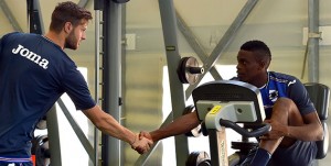 Bogliasco (Genova), 06/09/2016 Sampdoria/Allenamento Jacopo Sala-Stanley Amuzie