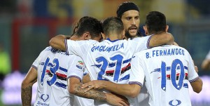 26-11-2016 CROTONE-SAMPDORIA CAMPIONATO SERIE A TIM 16-17 - ESULTANZA DI BRUNO FERNANDEZ DOPO IL GOL DEL PAREGGIO 1 A 1