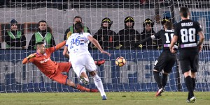 22-01-17 ATALANTA-SAMPDORIA CAMPIONATO SERIE A TIM 16-17 ALEJANDRO GOMEZ RIGORE GOAL 1-0