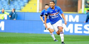 29-01-2017: GENOVA, SAMPDORIA-ROMA CAMPIONATO SERIE A TIM 2016-2017 Esultanza Luis Muriel