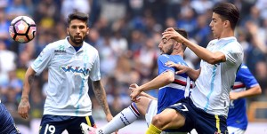 Genova, 14/05/2017 Serie A/Sampdoria-Chievo Verona Lucas Castro-Bruno Miguel Borges Fernandes-Fabio Depaoli