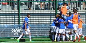 28-05-2017: BOGLIASCO, SAMPDORIA-TORINO CAMPIONATO PRIMAVERA 2016-2017 Esultanza Sampdoria