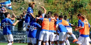 28-05-2017: BOGLIASCO, SAMPDORIA-TORINO CAMPIONATO PRIMAVERA 2016-2017 Esultanza Sampdoria