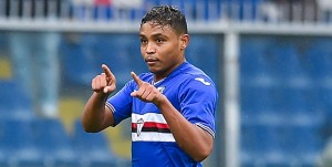Genova, 20/11/2016 Serie A/Sampdoria-Sassuolo Gol Sampdoria (3-2): esultanza Luis Fernando Muriel