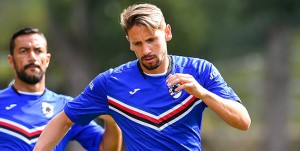 Bogliasco (Genova), 09/08/2017 Sampdoria/Allenamento Fabio Quagliarella-Gaston Exequiel Pereyra Ramirez