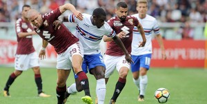17-09-2017 TORINO - CAMPIONATO SERIE A TIM 2016 2017 TORINO SAMPDORIA duvan zapata, lorenzo de silvestri e thoma rincon