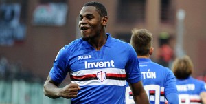 19-11-17 SAMPDORIA-JUVENTUS CAMPIONATO SERIE A TIM 17-18 DUVAN ZAPATA ESULTA DOPO GOL 1-0