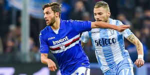 Genova, 3/12/2017 Serie A/Sampdoria-Lazio Bartosz Bereszynski-Ciro Immobile