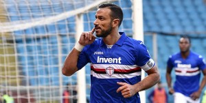 19-01-17 SAMPDORIA-FIORENTINA CAMPIONATO SERIE A TIM 17-18 FABIO QUAGLIARELLA ESULTA DOPO GOAL 2-0
