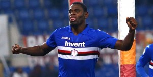 28-01-18 Roma-Sampdoria Campionato Serie A Tim 2017-18 Duvan Zapata esulta dopo il goal dello 0-1