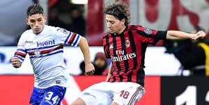 Milano, 18/02/2018 Serie A/Milan-Sampdoria Lucas Sebastian Torreira-Riccardo Montolivo