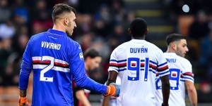 Milano, 18/02/2018 Serie A/Milan-Sampdoria Emiliano Viviano - Esultanza rigore parato