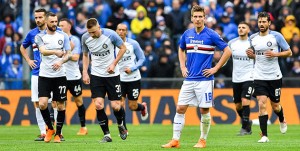 Genova, 18/03/2018 Serie A/Sampdoria-Inter Gol Inter (0-1): delusione Dennis Praet