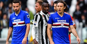 Torino, 15/04/2018 Serie A/Juventus-Sampdoria Gian Marco Ferrari-Benedikt Howedes-Blaise Matuidi-Gianluigi Buffon-Edgar Osvaldo Barreto