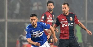 07-04-18 SAMPDORIA-GENOA CAMPIONATO SERIE A TIM 17-18 GIANLUCA CAPRARI-ANDREA BERTOLACCI